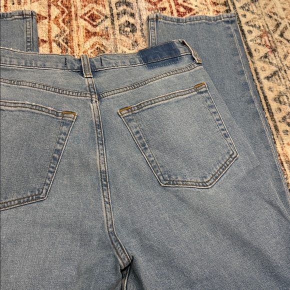 Abercrombie & Fitch Light Blue Straight Leg Jeans - Picture 5 of 11